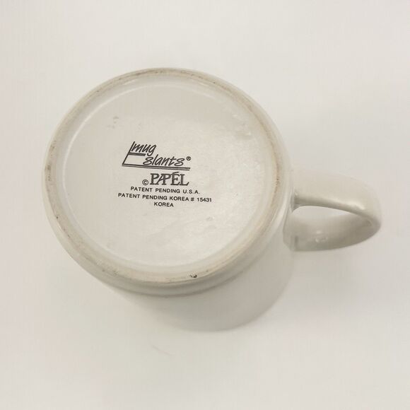 Vintage Mug Slants “Lean On Me Everyone Else Does” Funny Slanted Coffee Mug - Picture 5 of 6